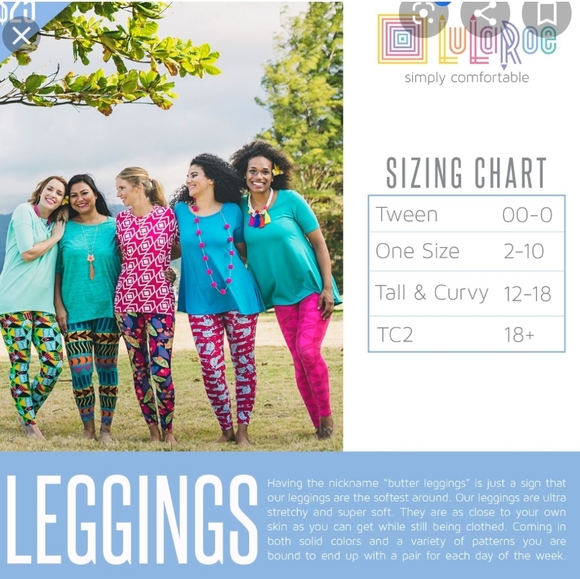 Lularoe leggings💙💙 - Picture 4 of 8